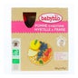 BabyBio Maçã Mirtilos Morango Bio Morango 4x90 g