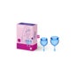 Satisfazer Sentir Bem Kit Copo Menstrual Azul Intenso 15+20ml